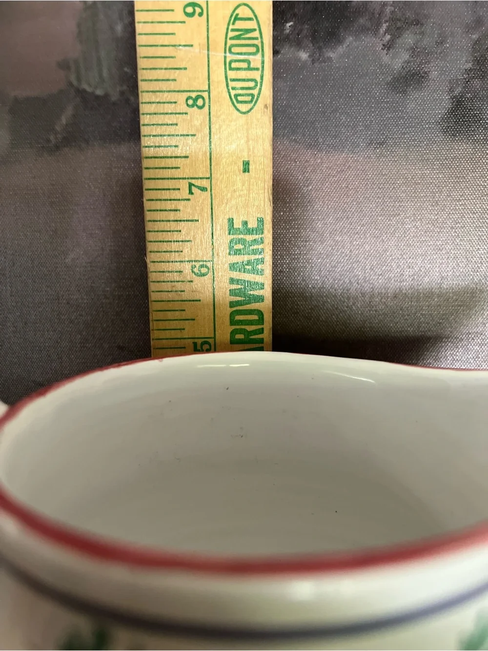 Vintage Sberna Deruta Italian Majolica Hand-Painted Pitcher Williams-Sonoma
